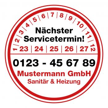 Plakette Service 3