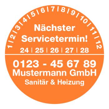 Plakette Service 1
