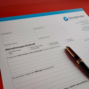 Preview: Abnahmeprotokoll-Durchschreibesatz