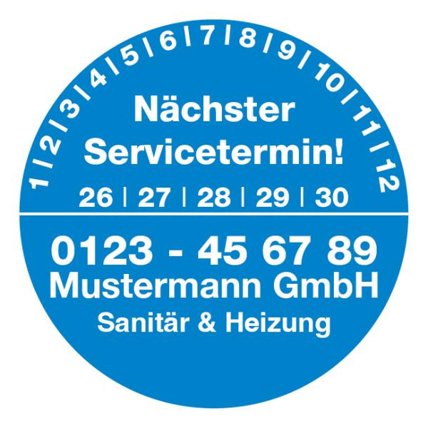 Plakette Service 2